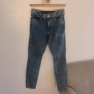 Express 8L Mid Rise Skinny Jeans